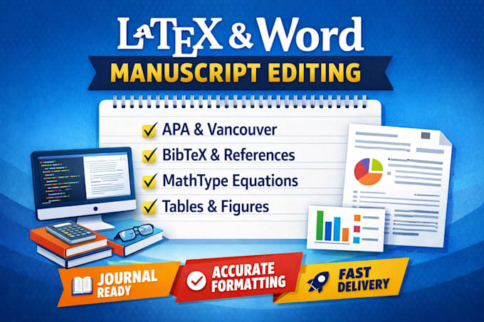 format and typeset your manuscript in latex and ms word