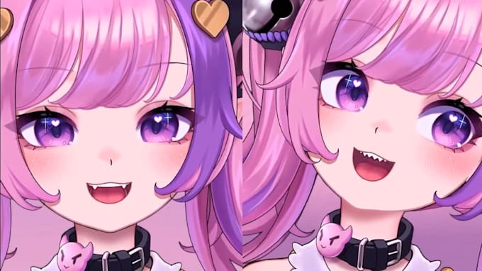draw 2d vtuber model, live2d rig, anime nsfw live 2d vtuber, vtuber commission