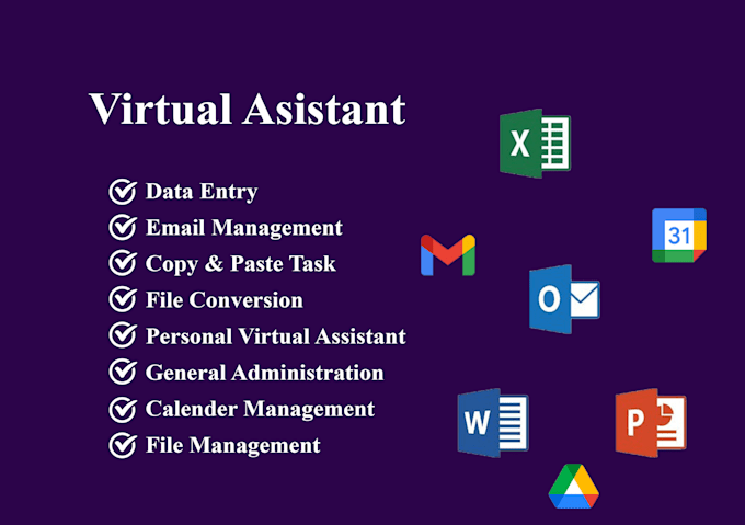 be your personal virtual assistant for administrative tasks, data entry
