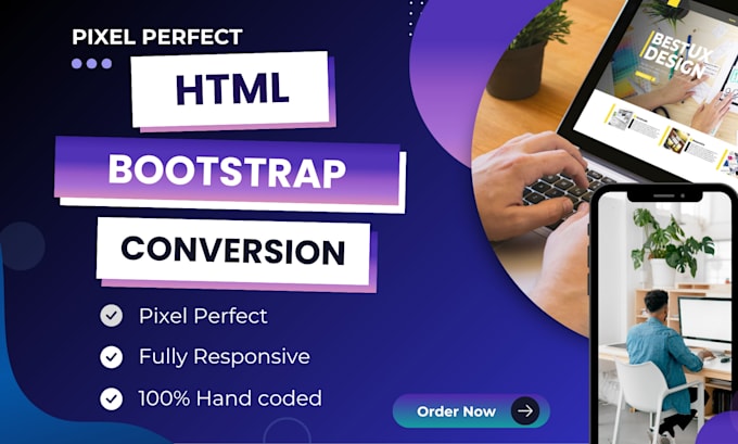 convert figma to HTML, PSD, xd, PDF to responsive  HTML, bootstrap, tailwind CSS