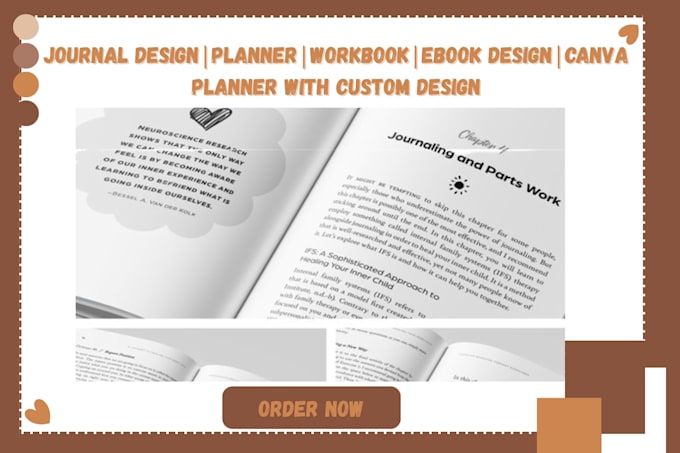 design custom daily, weekly, and monthly planners and journals