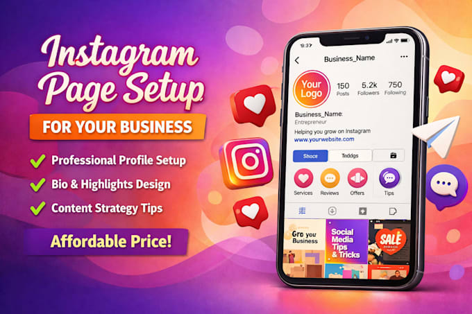Set Up Your Instagram Business Profile By Aspa studio Fiverr