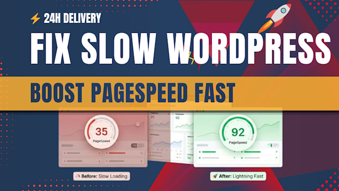 fix slow wordpress and boost pagespeed fast in 24h