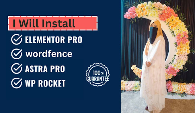 install elementor pro,astra,rank math, wordfence pro plugin