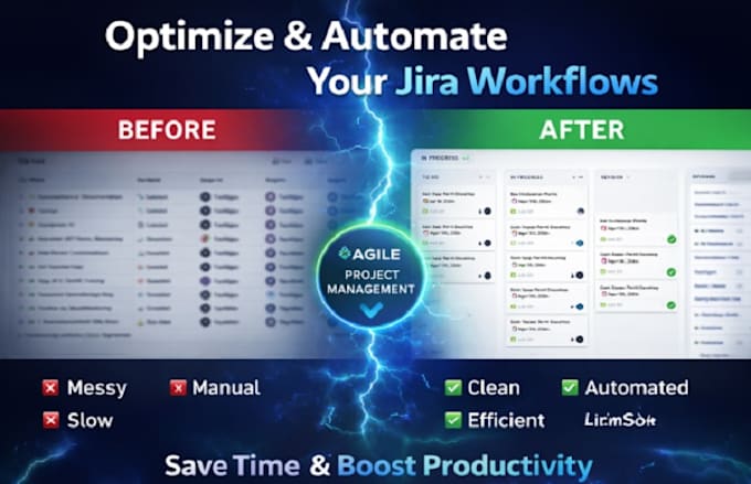 Optimize and set up task automation jira workflows for agile project ...