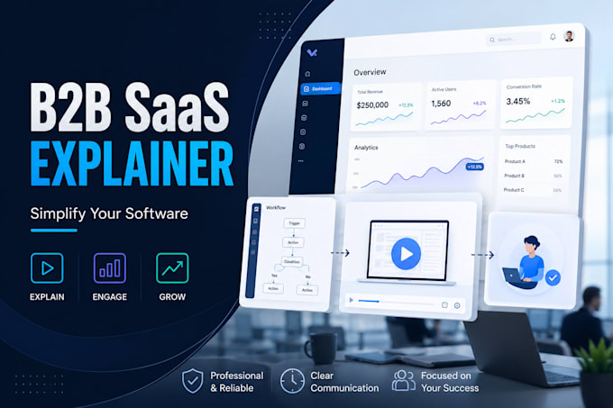 create saas product demo video and software demo video for your saas product