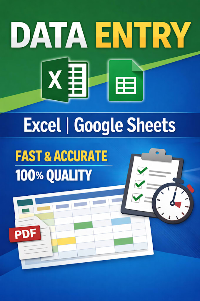 do accurate data entry