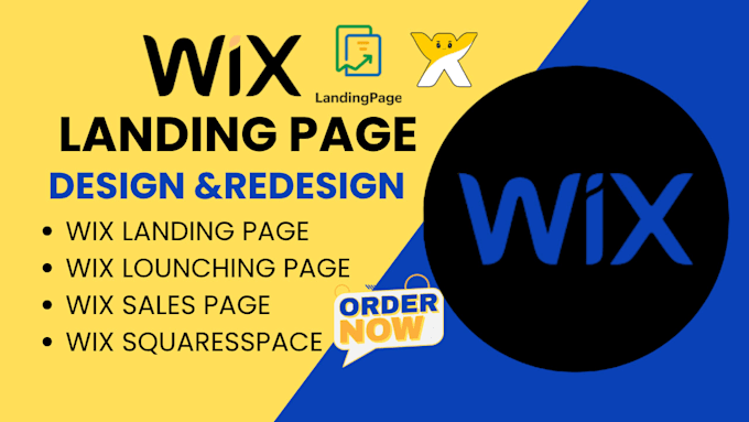 design, redesign wix website, ecommerce landing page, online store developement