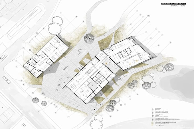 draw 2d site plan, plot plan, property layout, permit drawing, landscape plan