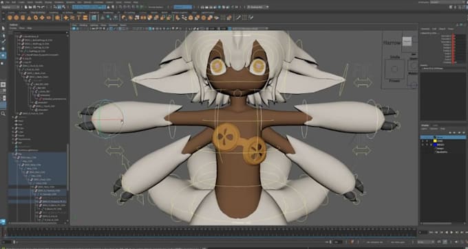 Addrig to 3d,talkinghead avatar,52 arkit blendshape,vrm xgen fur,rig ...