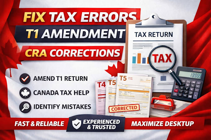 amend canadian tax return t1 and fix cra errors t4 t5 corrections