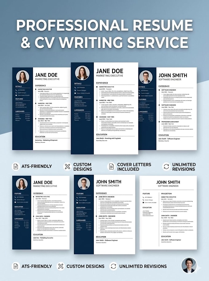 write a professional ats resume and CV for you