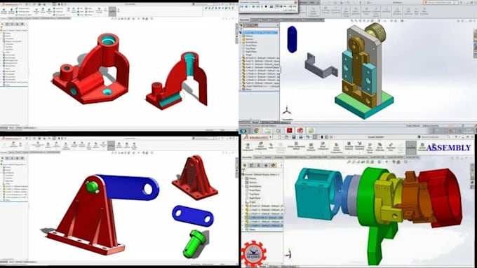 Mechanical parametric solidworks 3d cad modeling for cnc injection ...