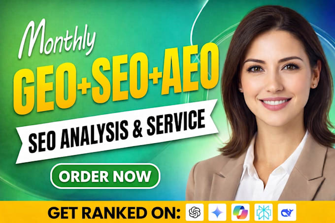 do complete monthly website on page GEO, aeo, local and ai SEO optimization