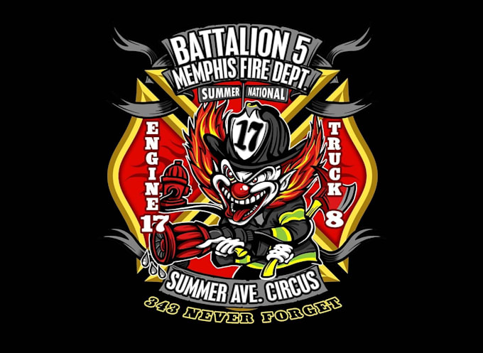 design a unique firefighter autism awareness vector logo