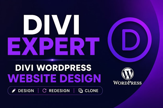 design or redesign wordpress website using divi theme