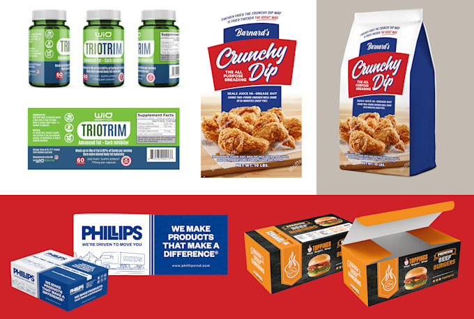 standout packaging design, label, box, pouch more