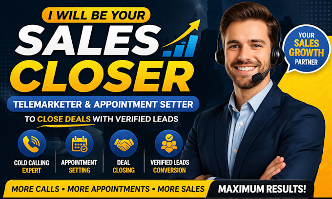 be your sales representative close deal with commission telemarketer appointment