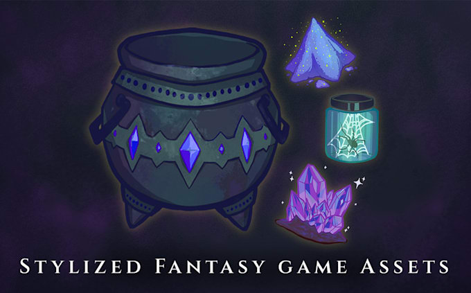 create stylized fantasy ingredient icons for your game