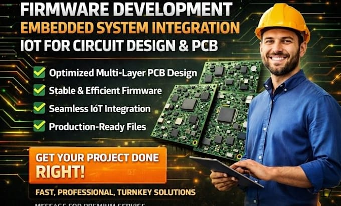Do firmware development embedded system integration iot for circuit ...