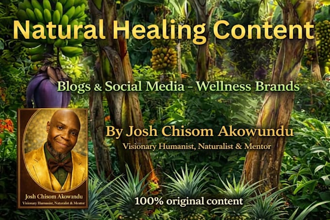 create natural healing, wellness, and holistic health content for your brand