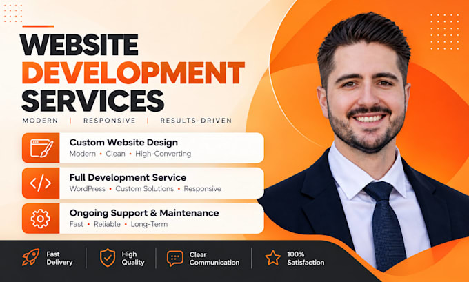 provide full service professional website development service