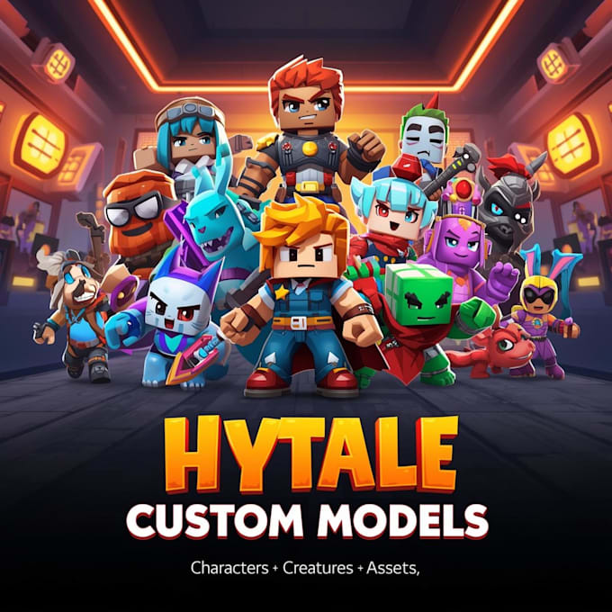 create custom hytale models characters creatures and assets,hytale mod, hytale