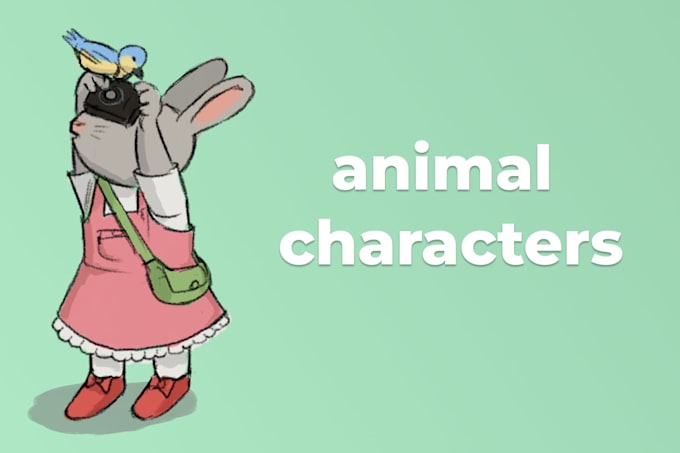 draw anthropomorphic animal characters