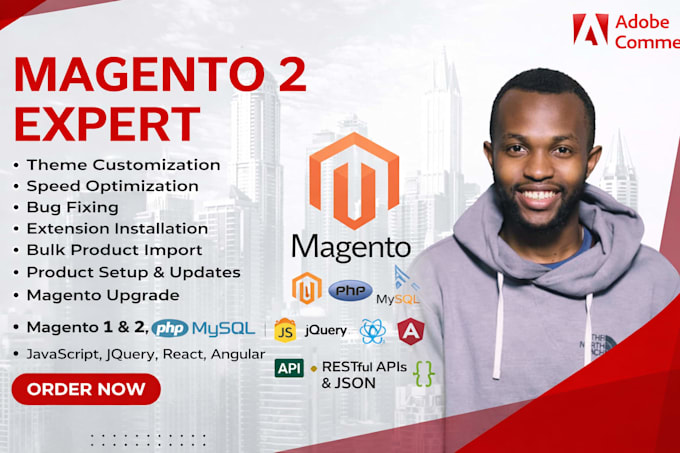 fix bugs, customize, develop and install magento websites professionally