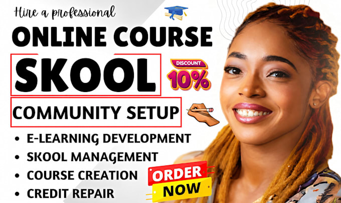 setup skool community credit repair skool online course content course migration
