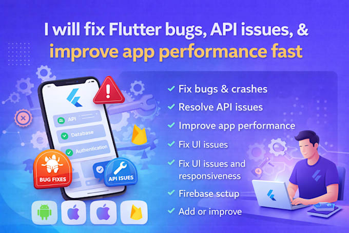 quick fix flutter bugs, API issues and improve app performance
