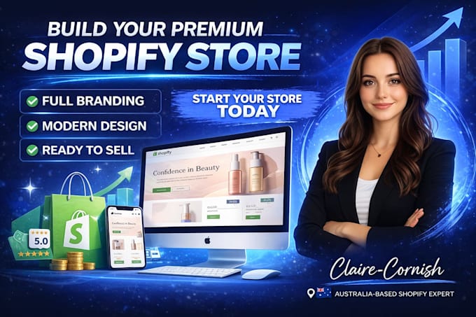 build your premium shopify website with full branding