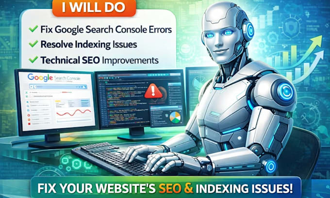 fix google search console errors, indexing issues and technical SEO