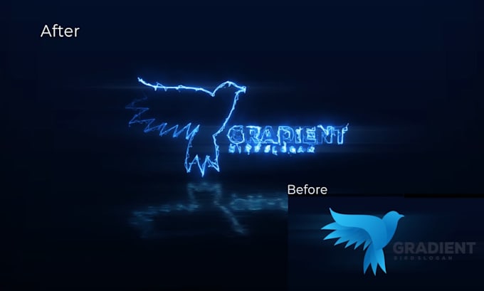 do animated logo intro video for youtube and brands