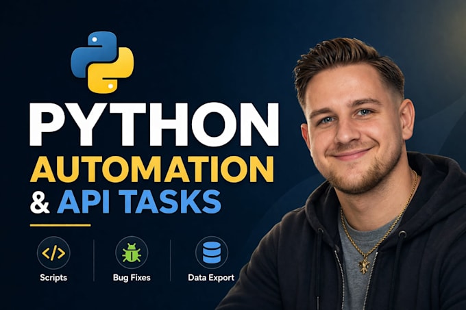 develop python scripts, automation, or API integrations