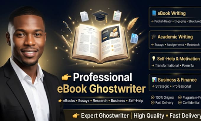 academic and scholarly fiction ghostwriter educational writing