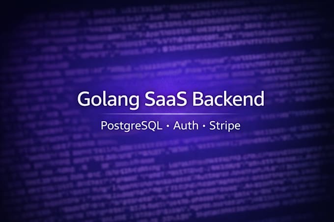 build your golang backend api with auth and stripe