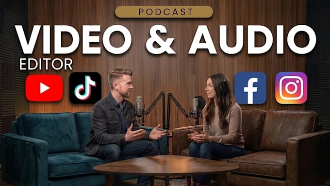 edit podcast video and podcast audio professionally