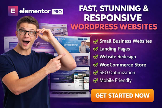 be elementor expert design stunning responsive elementor site for small business