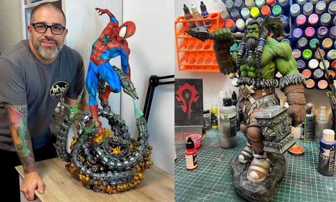 3d print and paint action miniature painting tabletop custom 3d printed figures