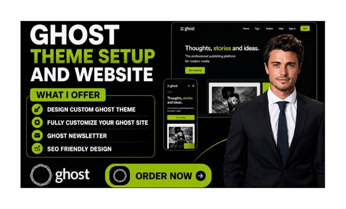design ghost theme ghost template ghost website design ghost newsletter