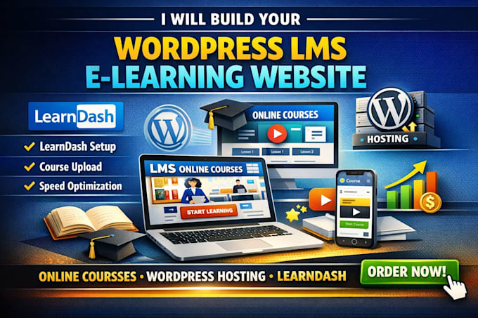 develop wordpress membership website, wordpress lms website with learndash