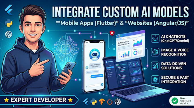 ntegrate ai models into your mobile and web apps chatbots, nlp, vision