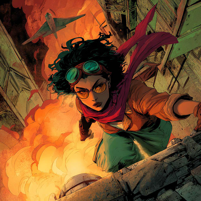 comic book illustration with comic book illustrator