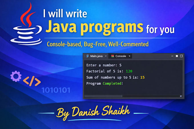 write java programs and solve coding problems