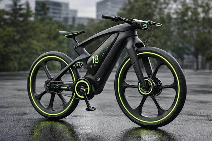 design 3d bicycle model, custom ebike frame and cad design