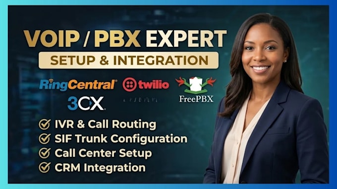 set up vicidial, twilio, asterisk, freepbx, 3cx voip fusionpbx, phone system