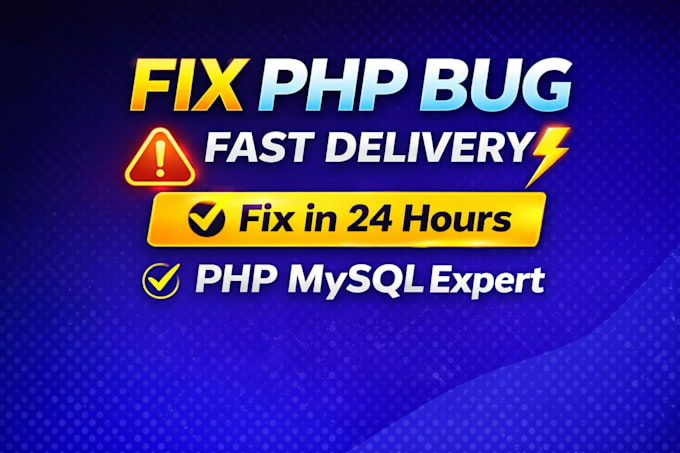 fix PHP mysql errors, bugs and database issues quickly