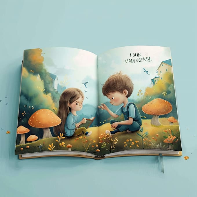 make illustrate children book pages