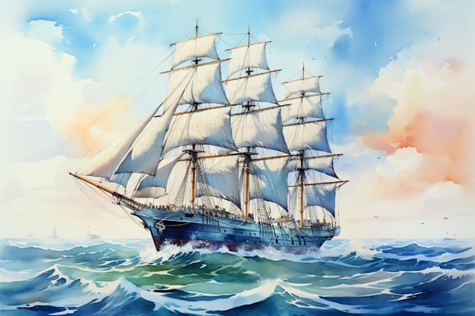 illustrate anything in watercolor style